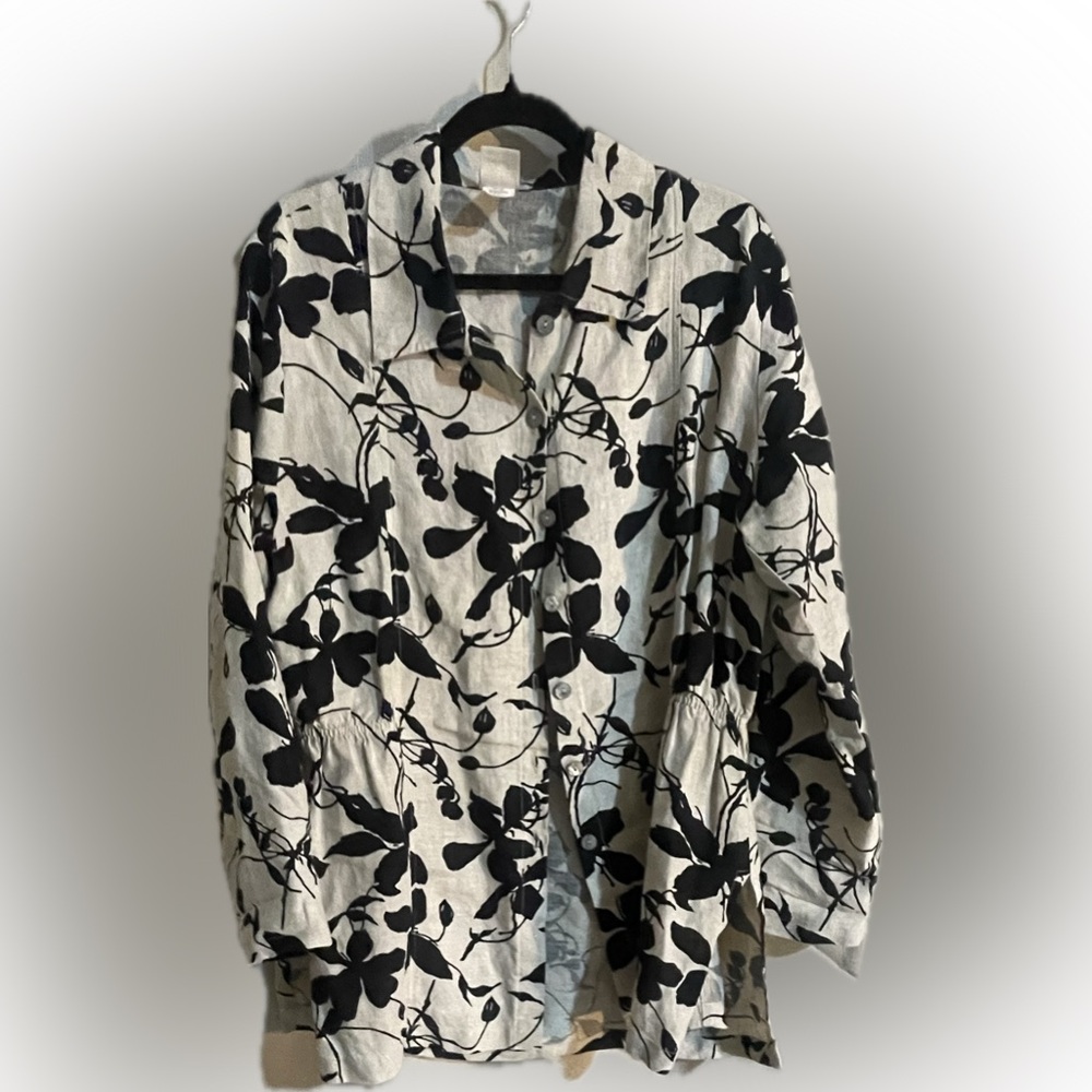 TC Black and White Graphic Tunic